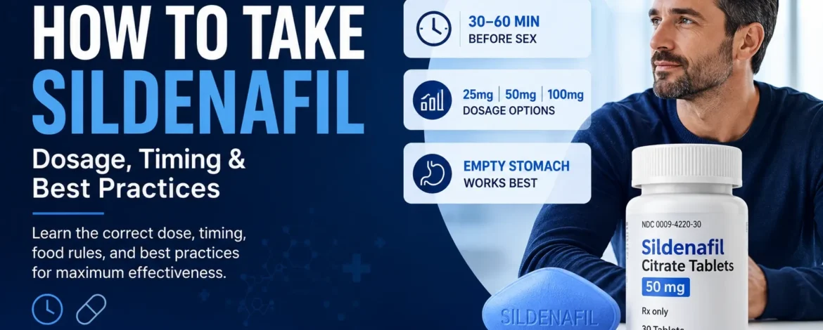 How to Take Sildenafil: Dosage, Timing & Best Practices