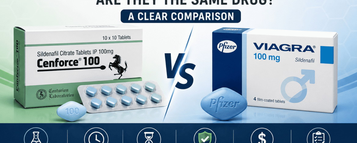 Cenforce vs Viagra: Are They the Same Drug? A Clear Comparison