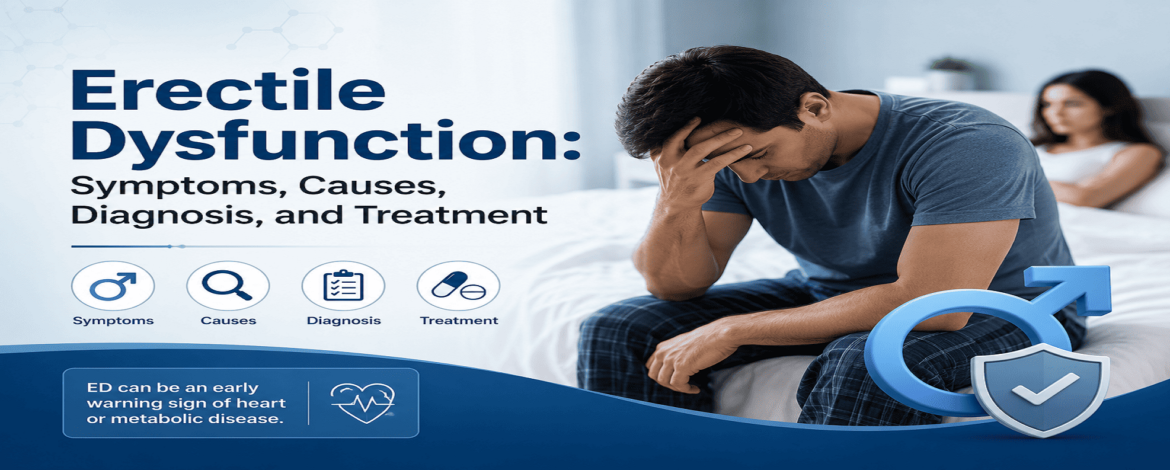 Erectile Dysfunction: Symptoms, Causes, Diagnosis, and Treatment