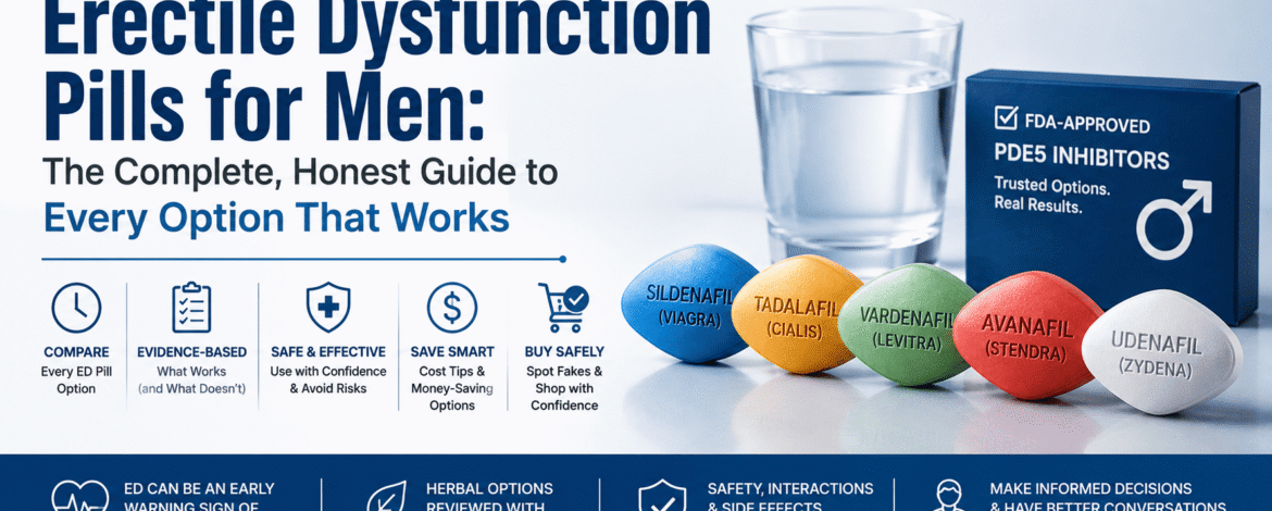 Erectile Dysfunction Pills for Men: The Complete, Honest Guide to Every Option That Works