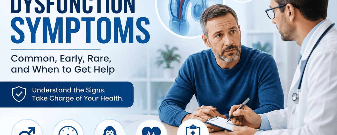 Erectile Dysfunction Symptoms: Common, Early, Rare, and When to Get Help