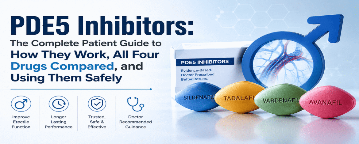 PDE5 Inhibitors: The Complete Patient Guide to How They Work, All Four Drugs Compared, and Using Them Safely