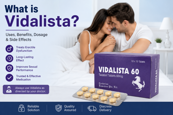 What Is Vidalista? Tadalafil Uses, Dosage, Side Effects, and What Doctors Prescribe It For