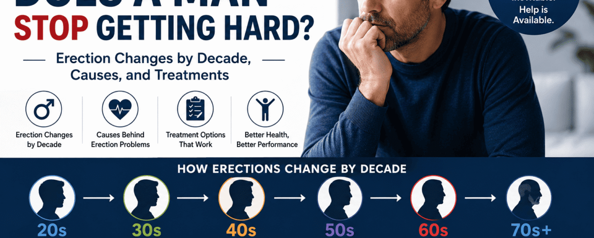 At What Age Does a Man Stop Getting Hard? Erection Changes by Decade, Causes, and Treatments
