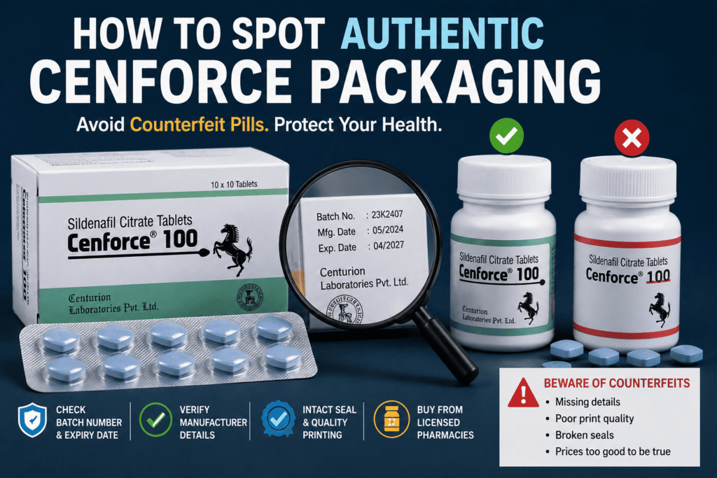 How to spot authentic Cenforce packaging and avoid counterfeit pills