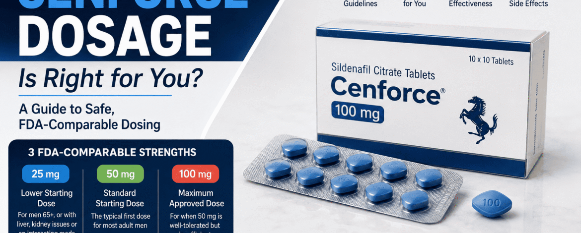 Which Cenforce Dosage Is Right for You? A Guide to Safe, FDA-Comparable Dosing