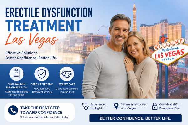 Erectile Dysfunction Treatment Las Vegas: Your Options and How to Find Care