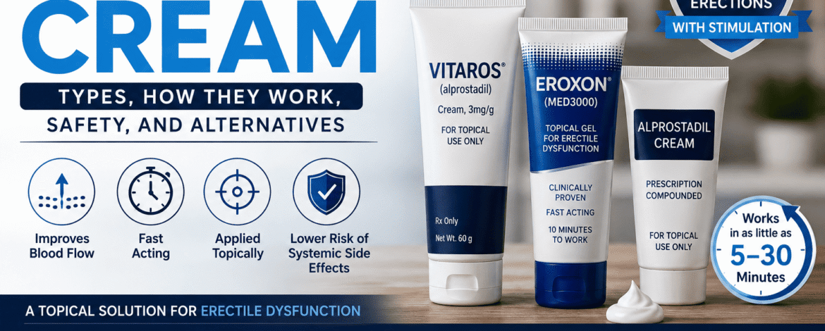 Erection Cream: Types, How They Work, Safety, and Alternatives