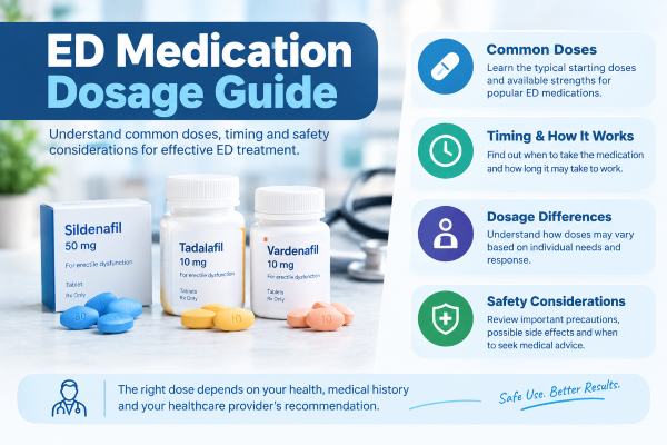 ED medication dosage guide